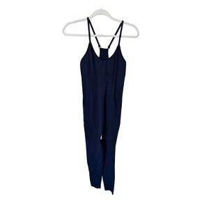 Pink‎ Active Victoria's Secret Navy Blue Seamless Bodysuit Jumpsuit Small